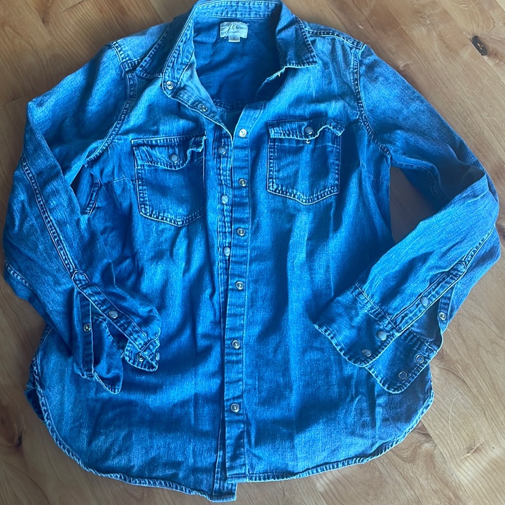 J. Crew denim button up shirt 8